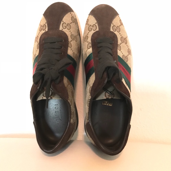 gucci lace up sneakers